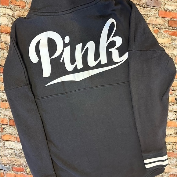 PINK 1/4 Button-up Sweatshirt - Picture 2 of 8